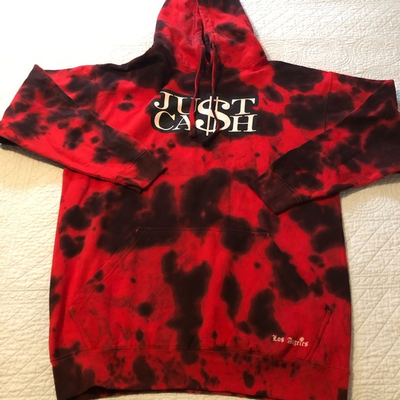 Ju$t Ca$h Other - Just Cash tie dye hoodie. Size XL.